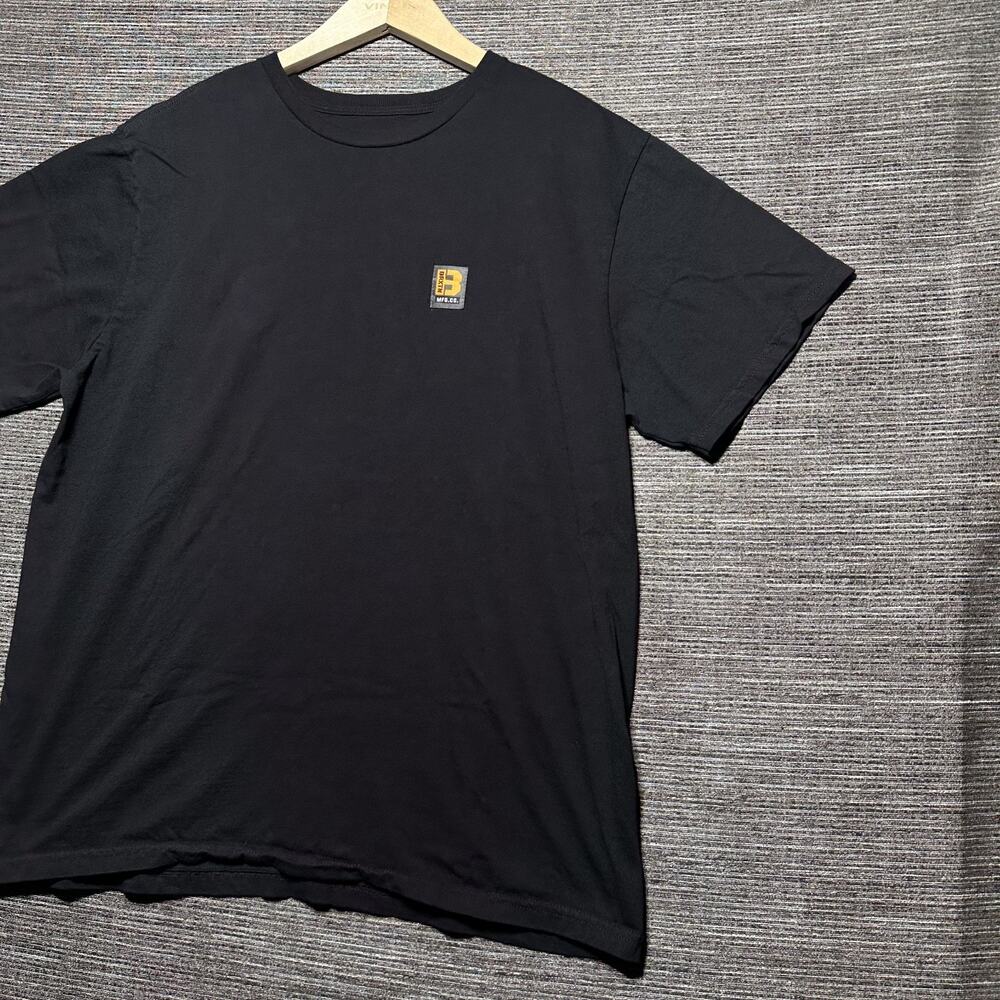 Brixton Shirt Men's XL BLack Short Sleeve Standard Fit Blank Solid Casual - Picture 6 of 12
